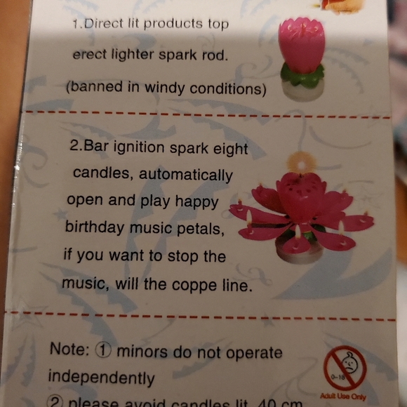 Birthday flower Candle - Picture 4 of 4